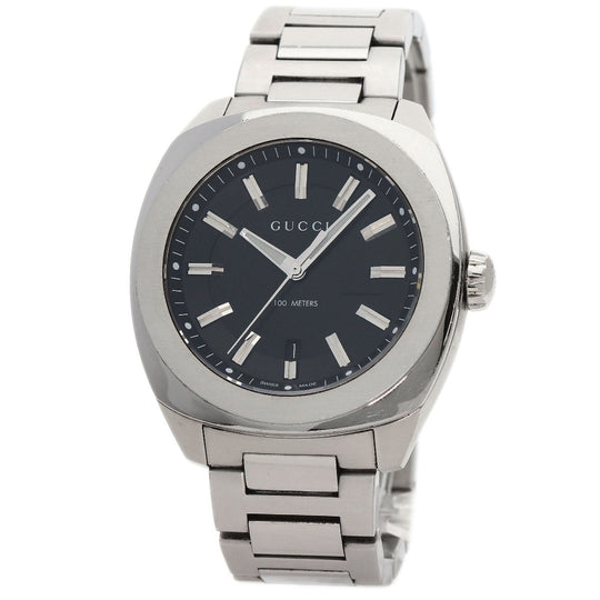 GUCCI Watches Quartz Stainless Steel Silver 142.2 black dial