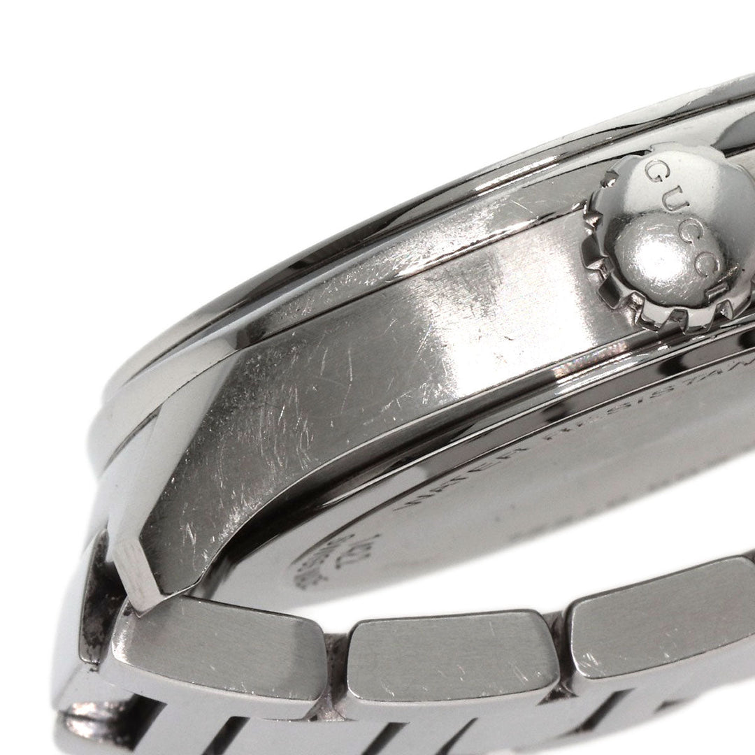 GUCCI Watches Quartz Stainless Steel Silver 142.2 black dial