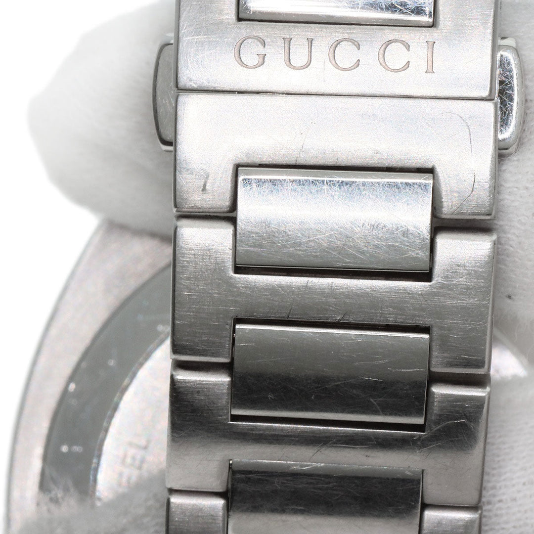 GUCCI Watches Quartz Stainless Steel Silver 142.2 black dial