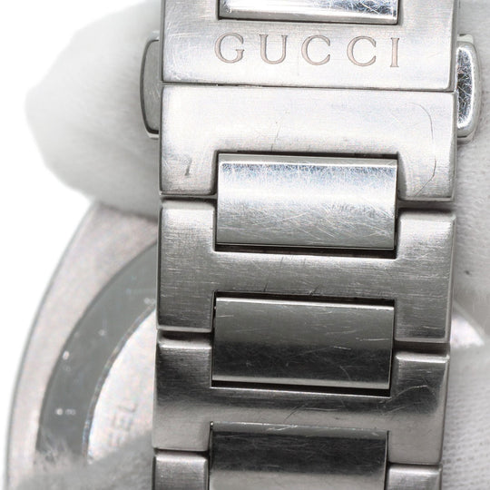 GUCCI Watches Quartz Stainless Steel Silver 142.2 black dial