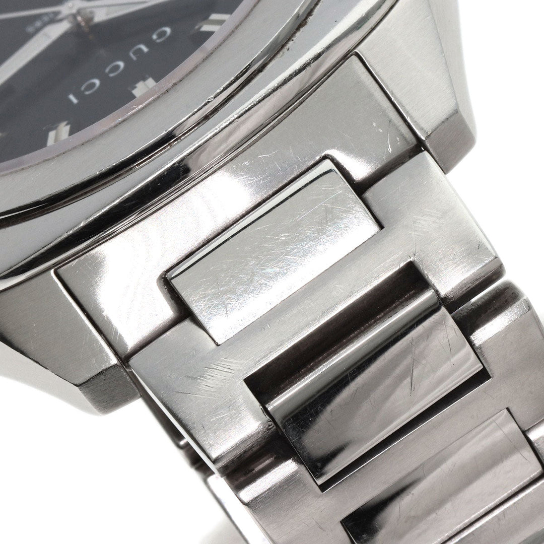 GUCCI Watches Quartz Stainless Steel Silver 142.2 black dial
