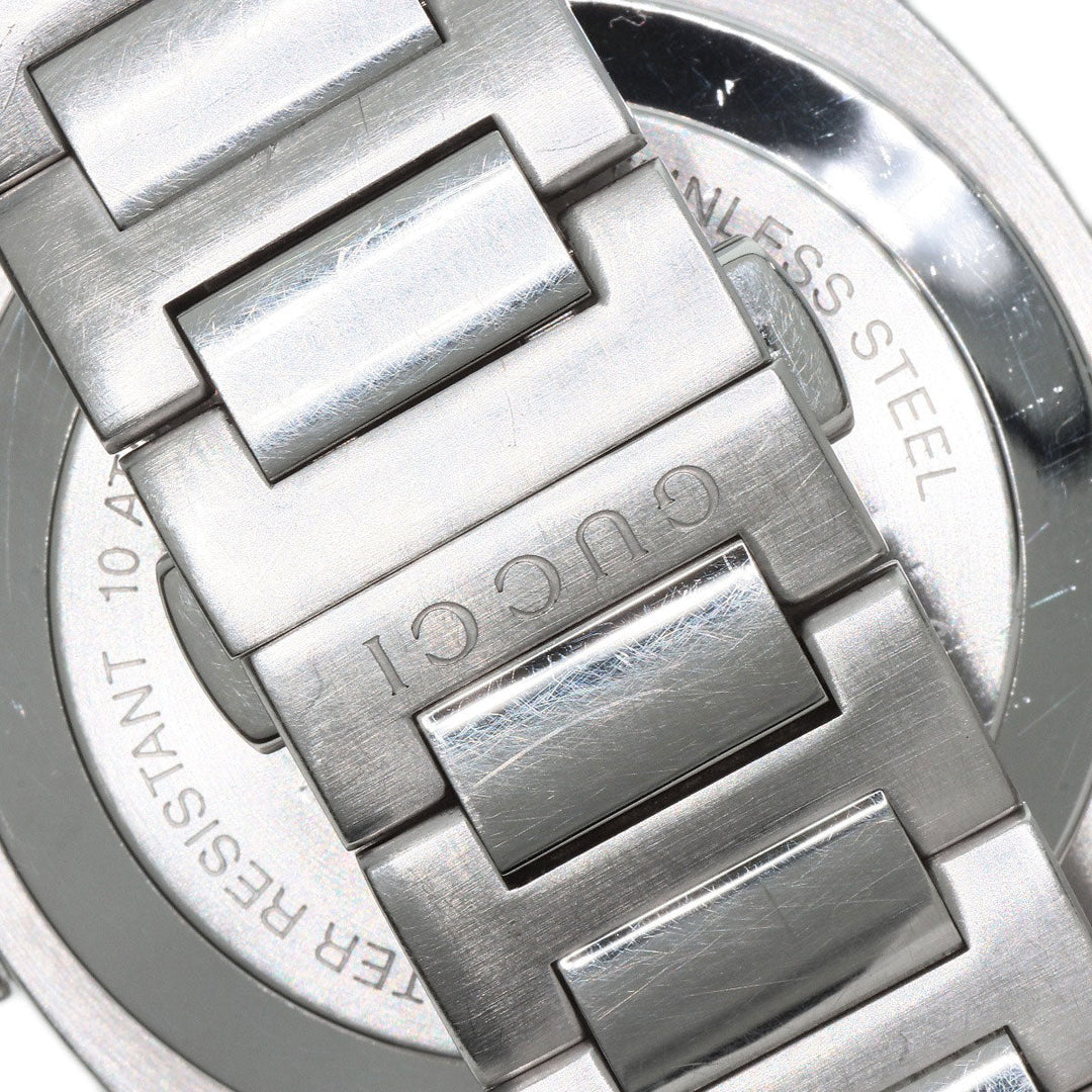 GUCCI Watches Quartz Stainless Steel Silver 142.2 black dial