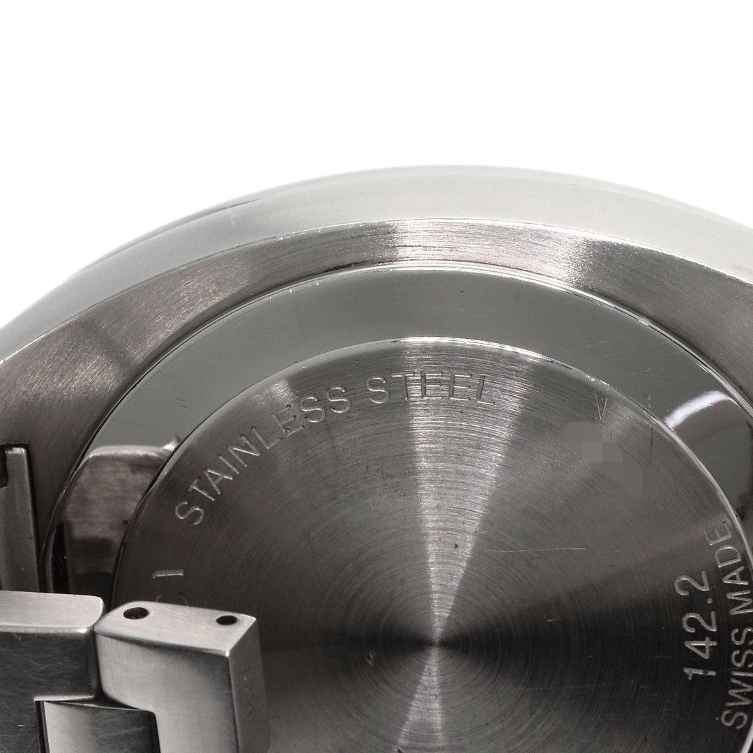 GUCCI Watches Quartz Stainless Steel Silver 142.2 black dial