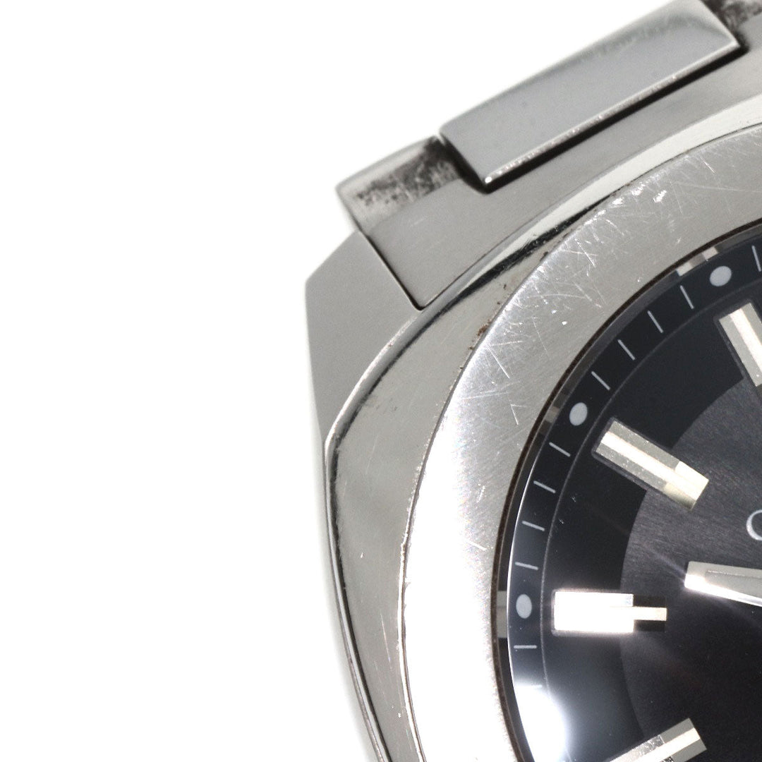 GUCCI Watches Quartz Stainless Steel Silver 142.2 black dial