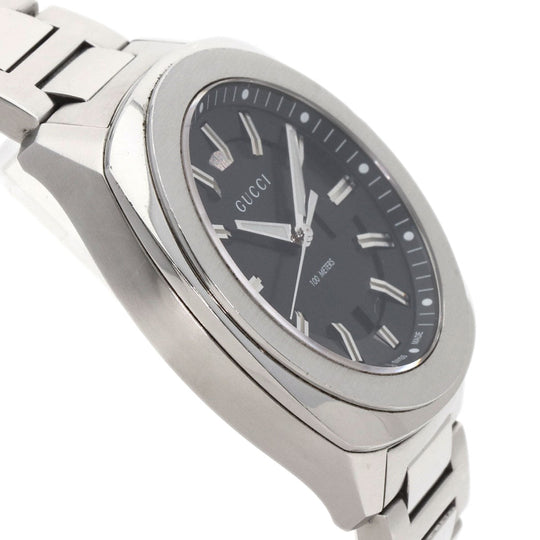 GUCCI Watches Quartz Stainless Steel Silver 142.2 black dial