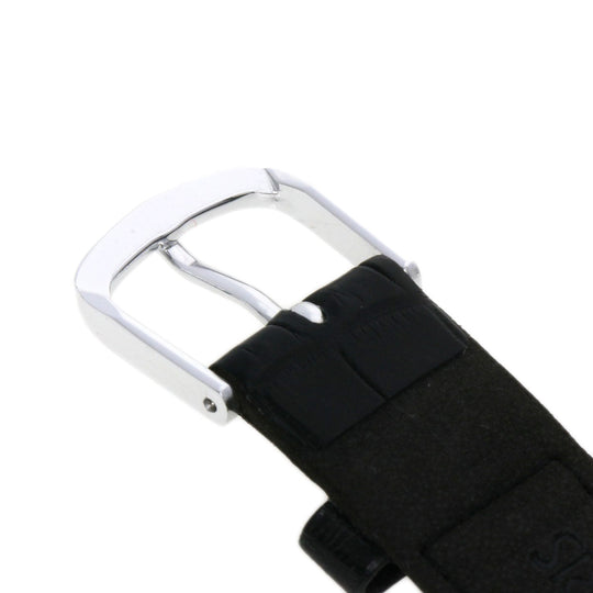 SEIKO Watches Quartz 9570-6030 PT900, leather Silver CREDOR Diamond Silver dial mens Used Authentic