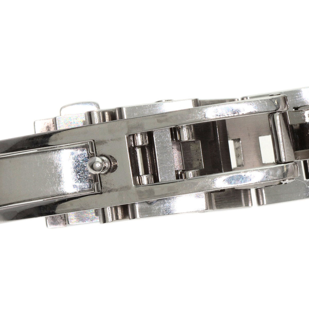 HERMES Watches Quartz CL4.210 Stainless Steel , Stainless Steel Silver Clipper Nacle New Buckle Pink shell dial Women Used Authentic