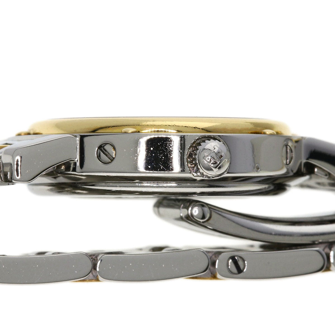 HERMES Watches Quartz CL4.220 Stainless Steel , SSxGP Silver Clipper new buckle Ivory dial Women Used Authentic