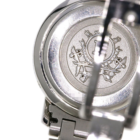 HERMES Watches Quartz CL4.220 Stainless Steel , SSxGP Silver Clipper new buckle Ivory dial Women Used Authentic