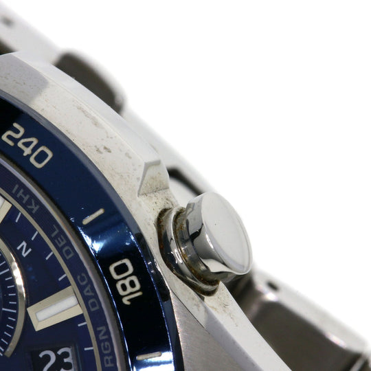 CASIO Watches Solar Powered Radio Watch EQW-T650DB2AJF Stainless Steel , Stainless Steel Silver Edifice blue dial mens Used Authentic