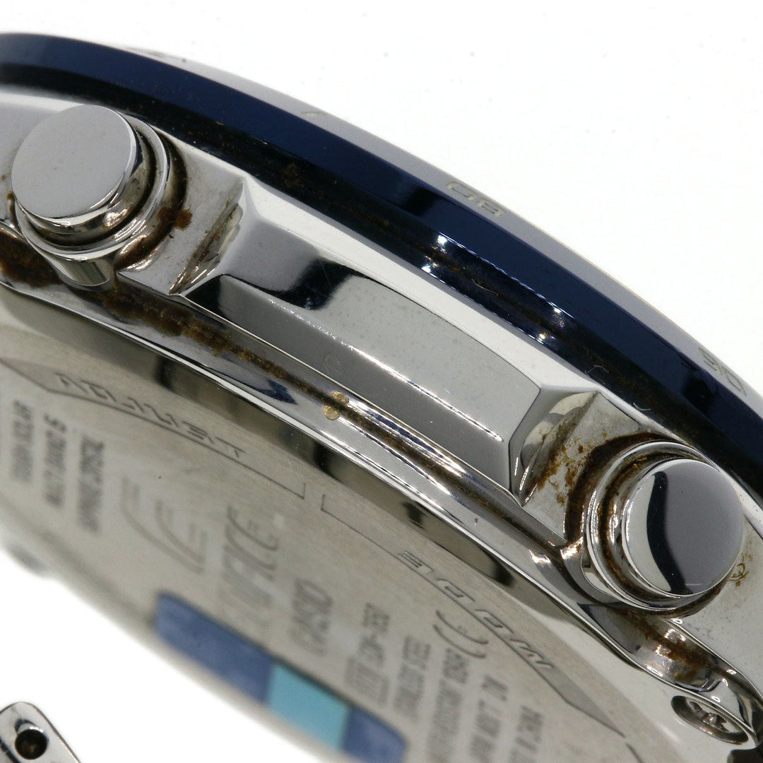 CASIO Watches Solar Powered Radio Watch EQW-T650DB2AJF Stainless Steel , Stainless Steel Silver Edifice blue dial mens Used Authentic