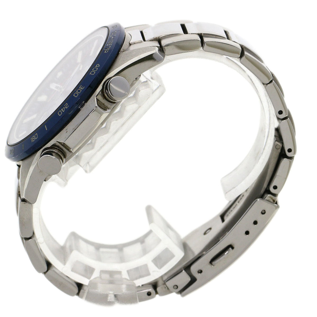 CASIO Watches Solar Powered Radio Watch EQW-T650DB2AJF Stainless Steel , Stainless Steel Silver Edifice blue dial mens Used Authentic
