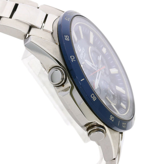 CASIO Watches Solar Powered Radio Watch EQW-T650DB2AJF Stainless Steel , Stainless Steel Silver Edifice blue dial mens Used Authentic