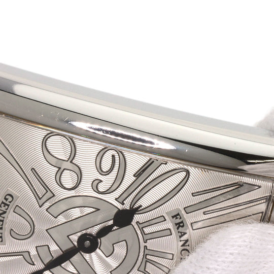 FRANCK MULLER Watches Quartz 1002QZRELFM Stainless Steel , Stainless Steel , Leather Silver Long Island Limited to 150 pieces Silver dial mens Used Authentic