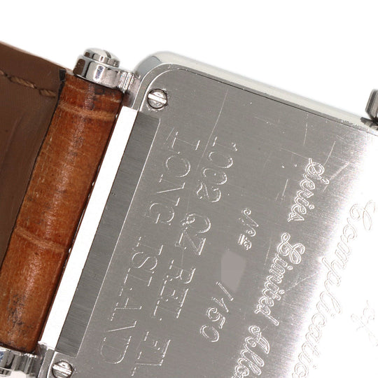 FRANCK MULLER Watches Quartz 1002QZRELFM Stainless Steel , Stainless Steel , Leather Silver Long Island Limited to 150 pieces Silver dial mens Used Authentic