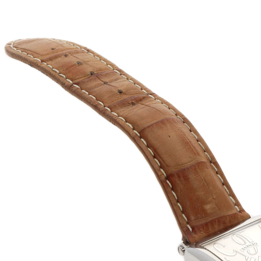 FRANCK MULLER Watches Quartz 1002QZRELFM Stainless Steel , Stainless Steel , Leather Silver Long Island Limited to 150 pieces Silver dial mens Used Authentic