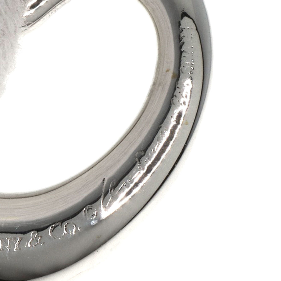 TIFFANY&Co. Necklace SV Silver Open heart Women Used Authentic