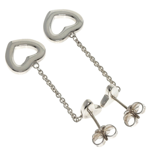 TIFFANY&Co. Pierce SV Silver Open heart drop Women Used Authentic