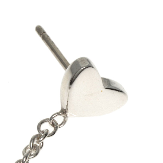 TIFFANY&Co. Pierce SV Silver Open heart drop Women Used Authentic