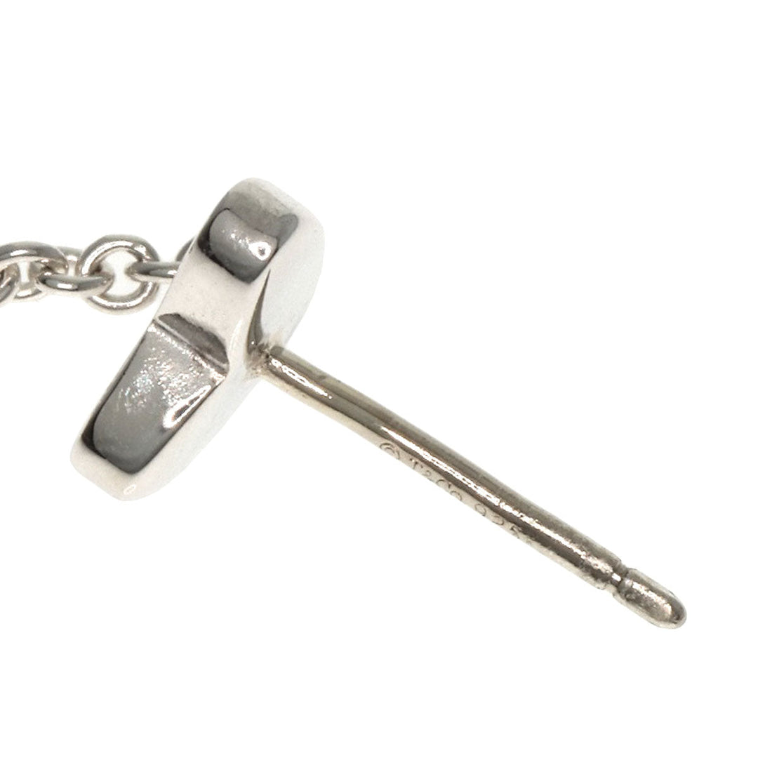 TIFFANY&Co. Pierce SV Silver Open heart drop Women Used Authentic