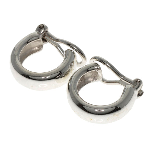 TIFFANY&Co. Earring SV Silver hoop Women Used Authentic