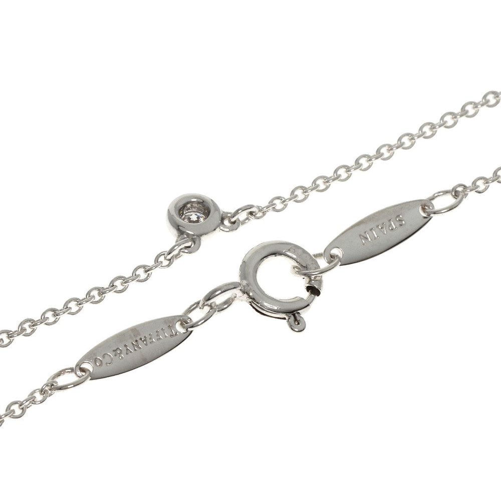TIFFANY&Co. Necklace SV Silver By the yard 1P diamond Women Used Authentic