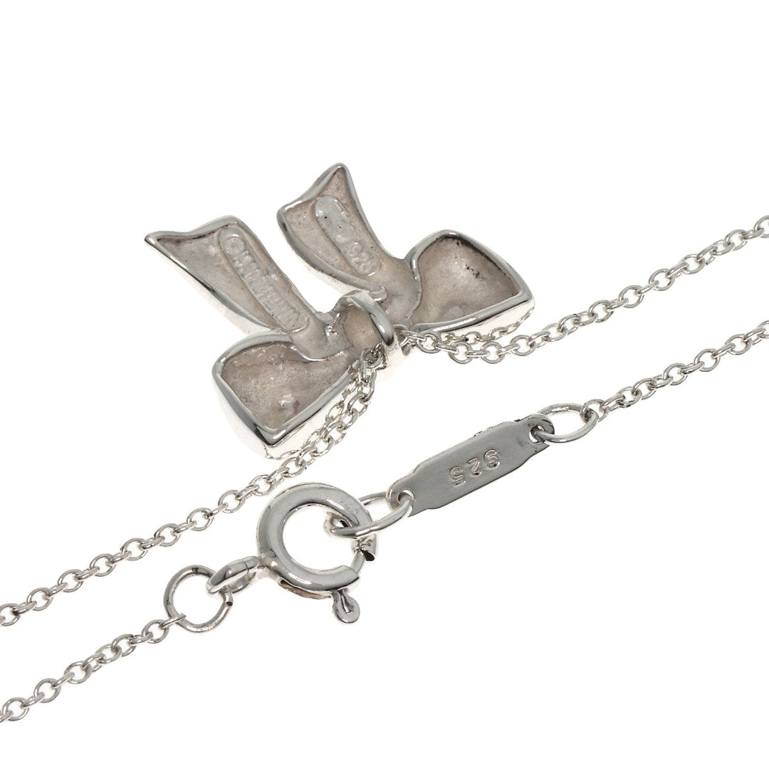 TIFFANY&Co. Necklace SV Silver ribbon Women Used Authentic