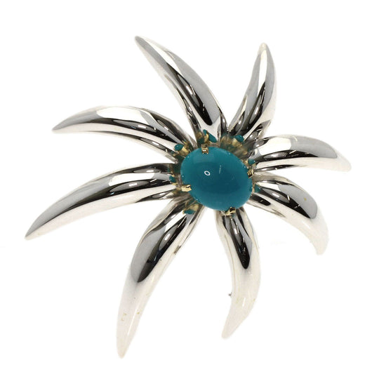 TIFFANY&Co. Brooch SV Silver Fireworks Turquoise