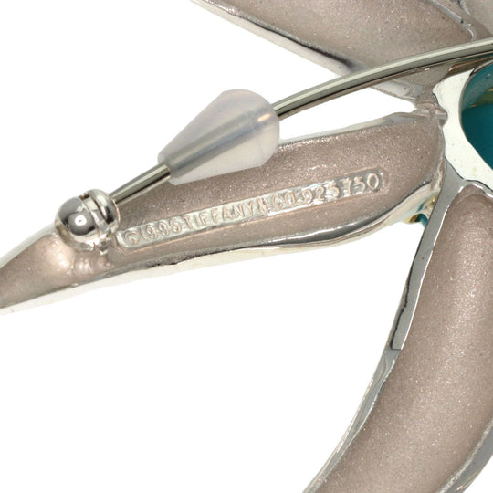 TIFFANY&Co. Brooch SV Silver Fireworks Turquoise