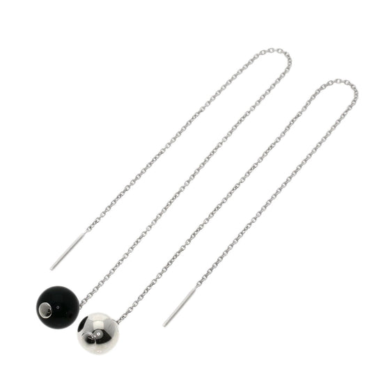 Georg Jensen Pierce SV Silver Drop Onyx Women Used Authentic