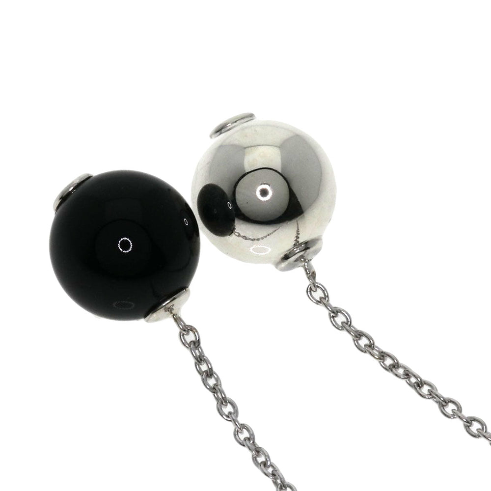 Georg Jensen Pierce SV Silver Drop Onyx Women Used Authentic
