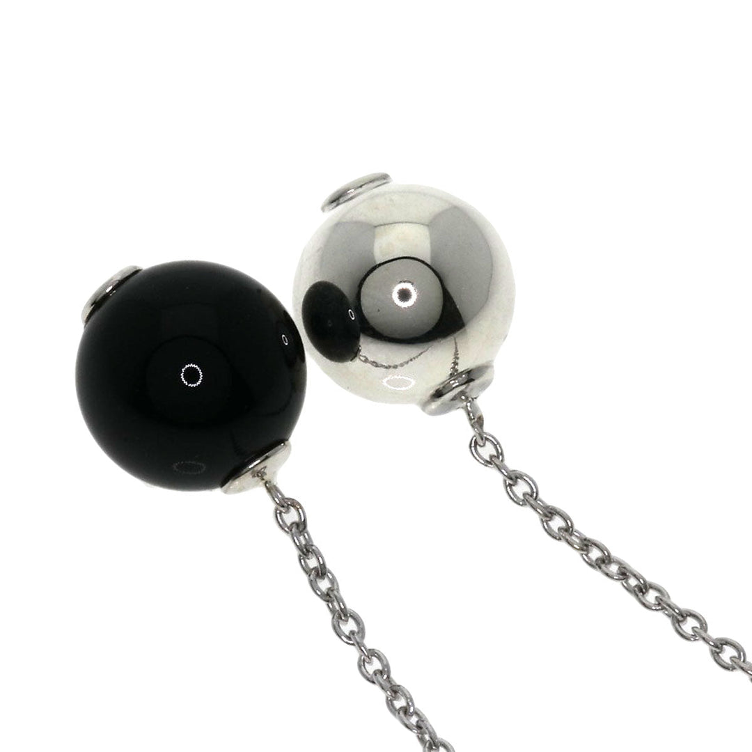 Georg Jensen Pierce SV Silver Drop Onyx Women Used Authentic