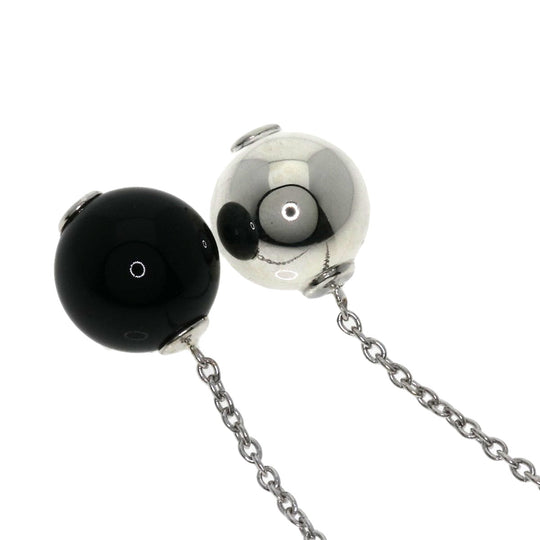 Georg Jensen Pierce SV Silver Drop Onyx Women Used Authentic