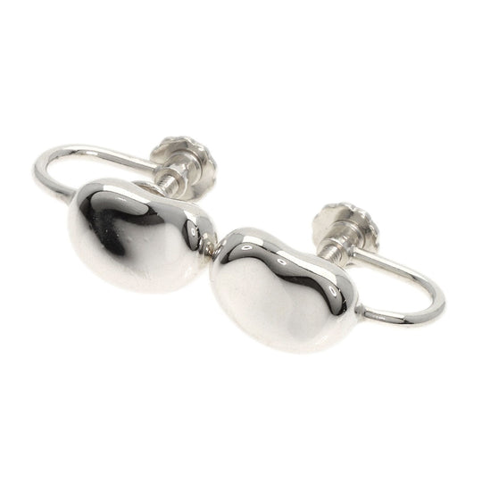 TIFFANY&Co. Earring SV Silver Bean Women Used Authentic
