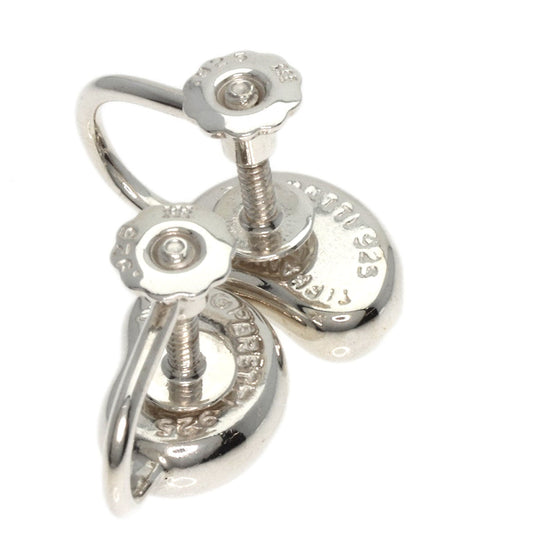 TIFFANY&Co. Earring SV Silver Bean Women Used Authentic