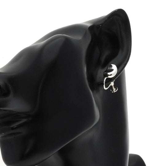 TIFFANY&Co. Earring SV Silver Bean Women Used Authentic
