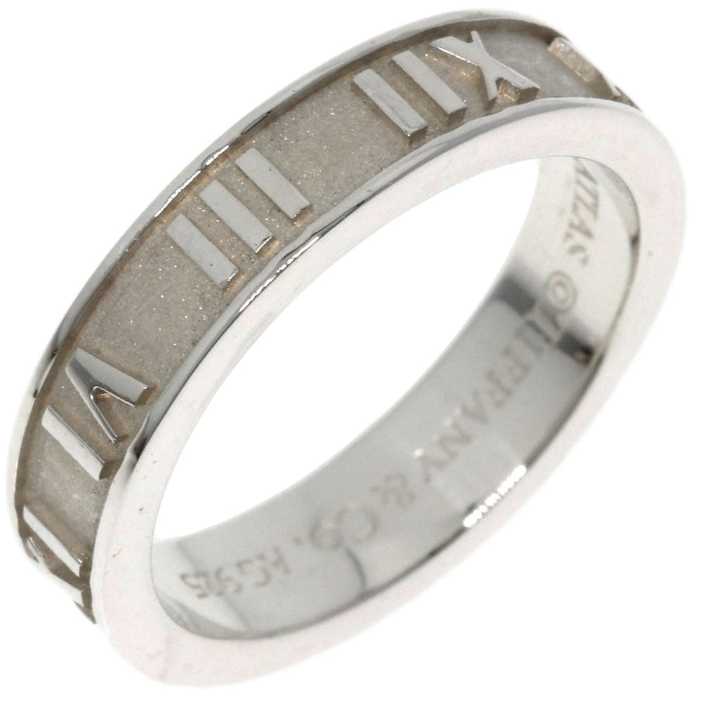 TIFFANY&Co. Ring SV Silver Atlas Narrow Women Used Authentic
