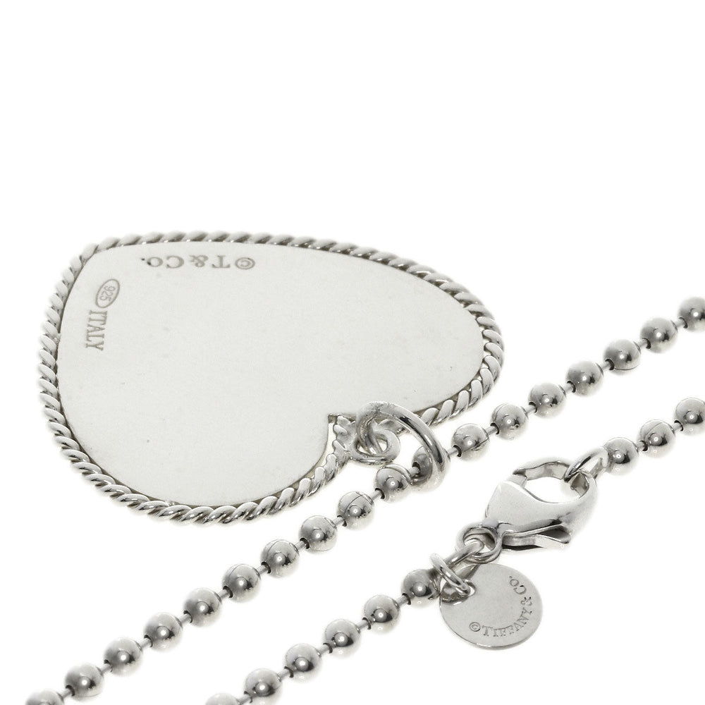 TIFFANY&Co. Necklace SV Silver Vintage Heart Large Women Used Authentic