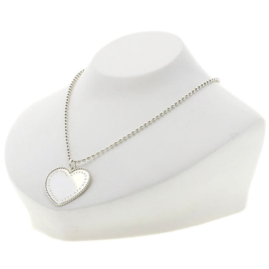 TIFFANY&Co. Necklace SV Silver Vintage Heart Large Women Used Authentic