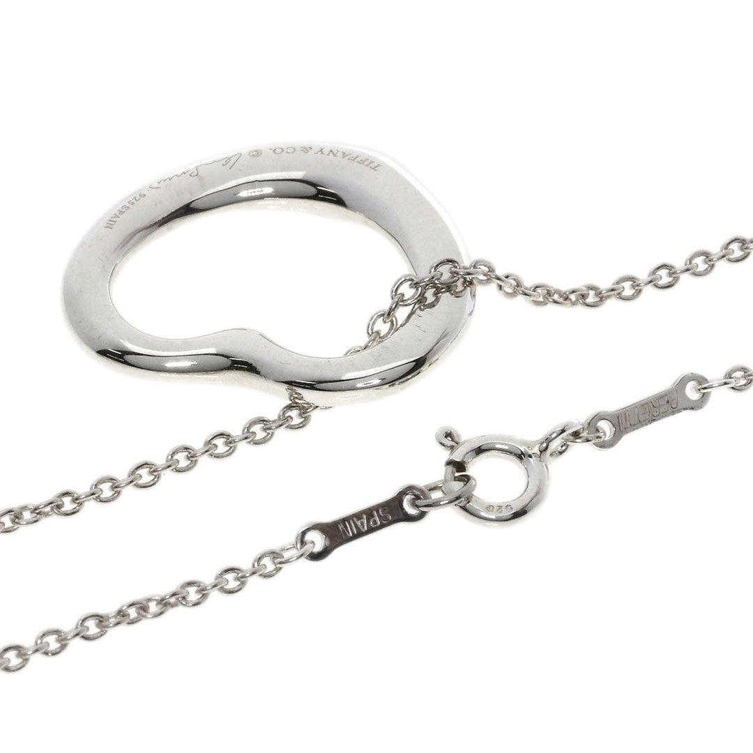 TIFFANY&Co. Necklace SV Silver Open heart Women Used Authentic