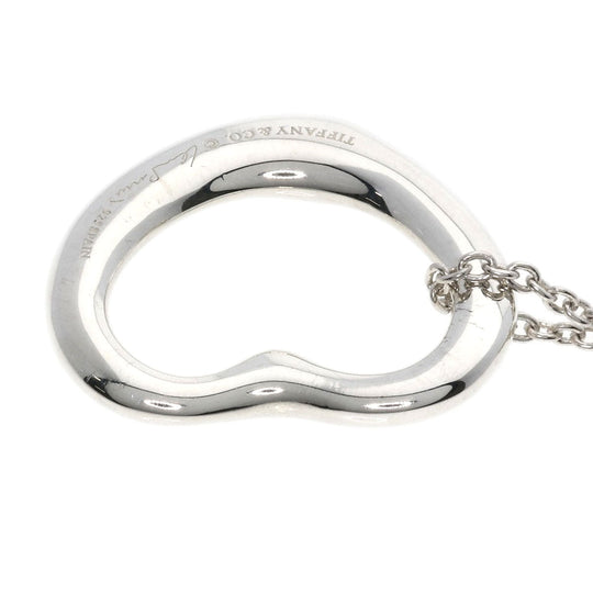 TIFFANY&Co. Necklace SV Silver Open heart Women Used Authentic