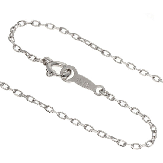 MIKIMOTO Necklace K18WG Silver Diamond Necklace Women Used Authentic