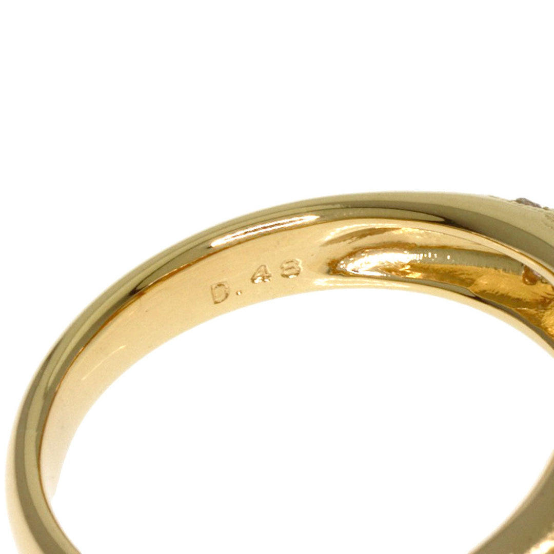 Ponte Vecchio Ring 18K Yellow Gold gold Pearl pearl diamond Women Used Authentic