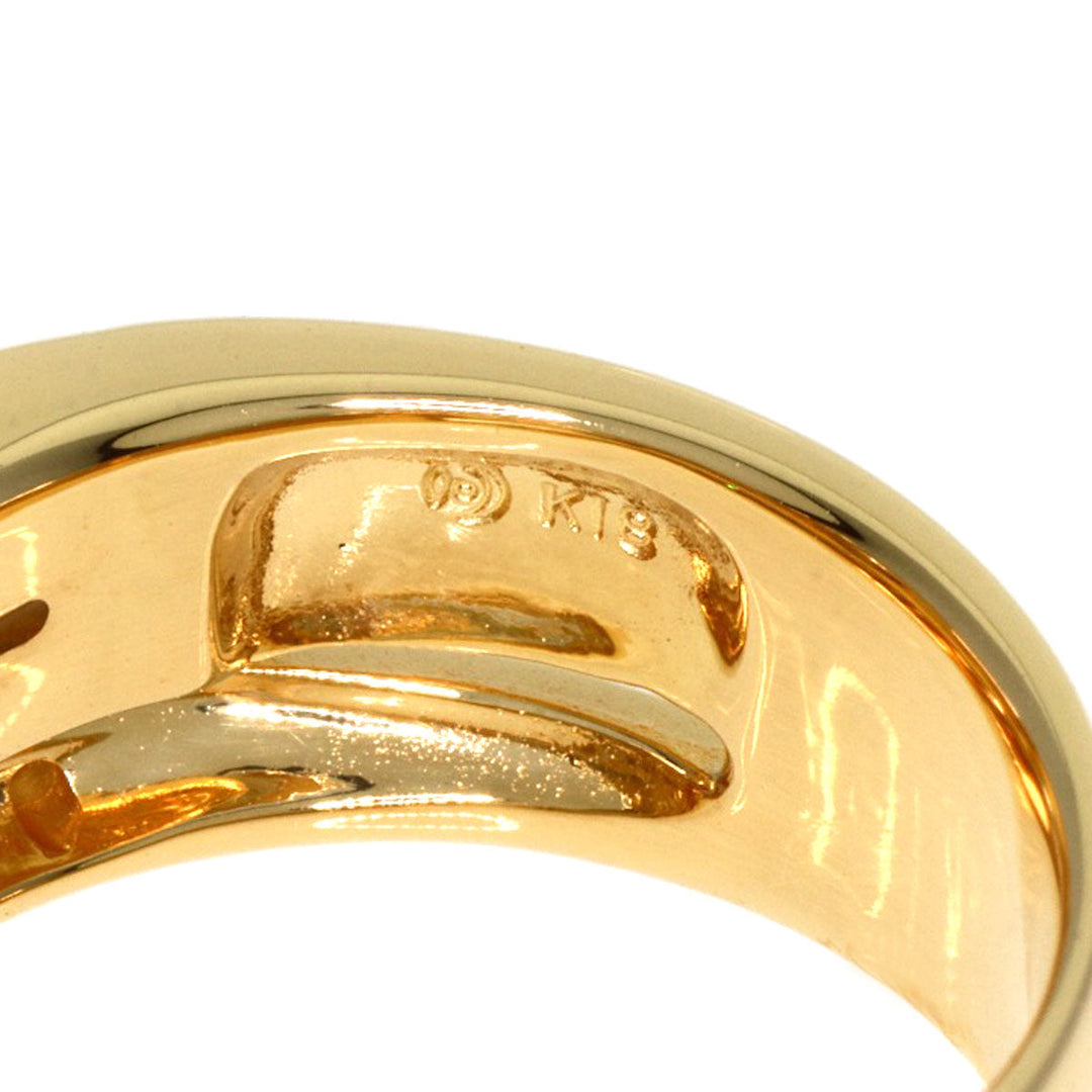 TASAKI Ring 18K Yellow Gold gold Citrine White Shell Diamond