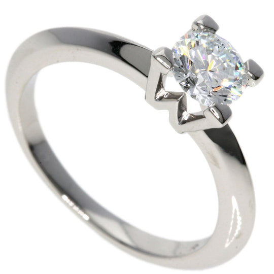 HARRY WINSTON Ring PT950 Silver HW logo diamond