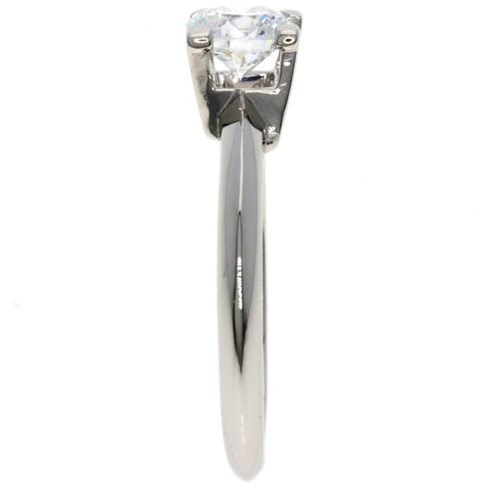 HARRY WINSTON Ring PT950 Silver HW logo diamond