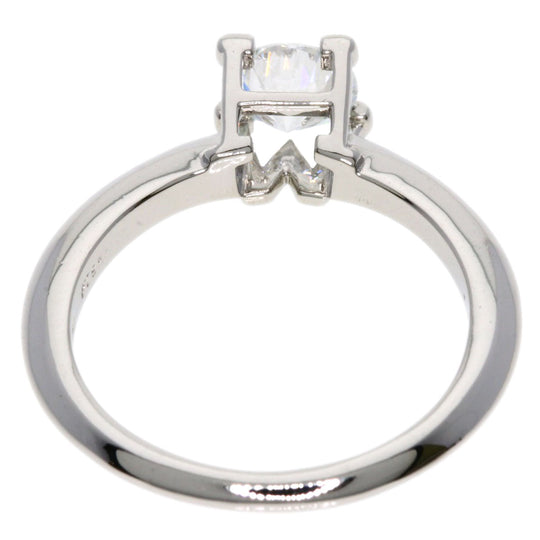HARRY WINSTON Ring PT950 Silver HW logo diamond
