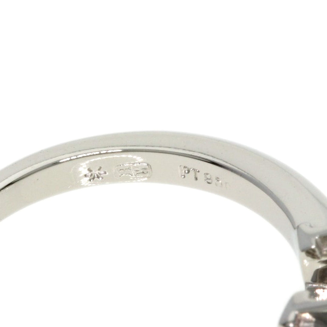 HARRY WINSTON Ring PT950 Silver HW logo diamond