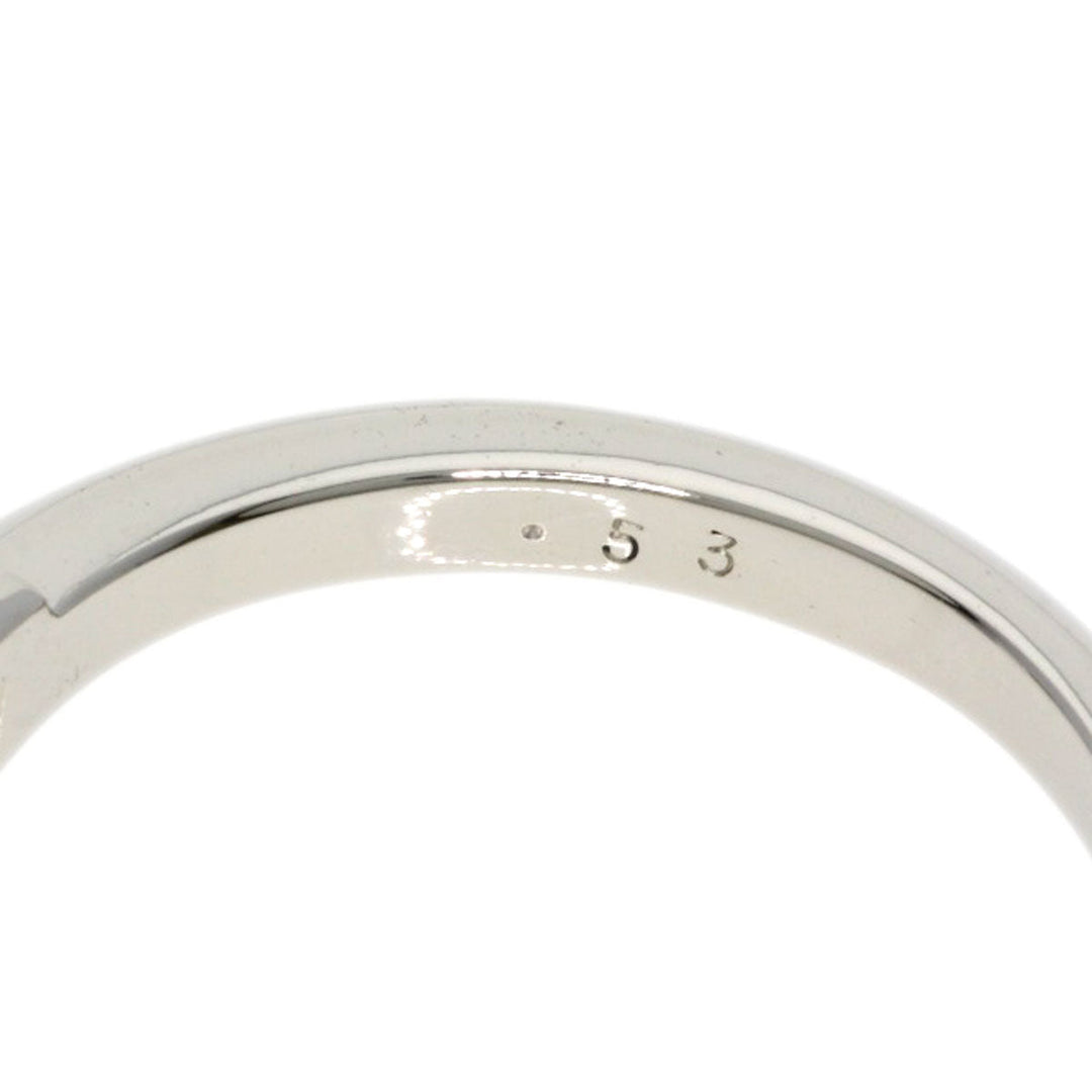 HARRY WINSTON Ring PT950 Silver HW logo diamond