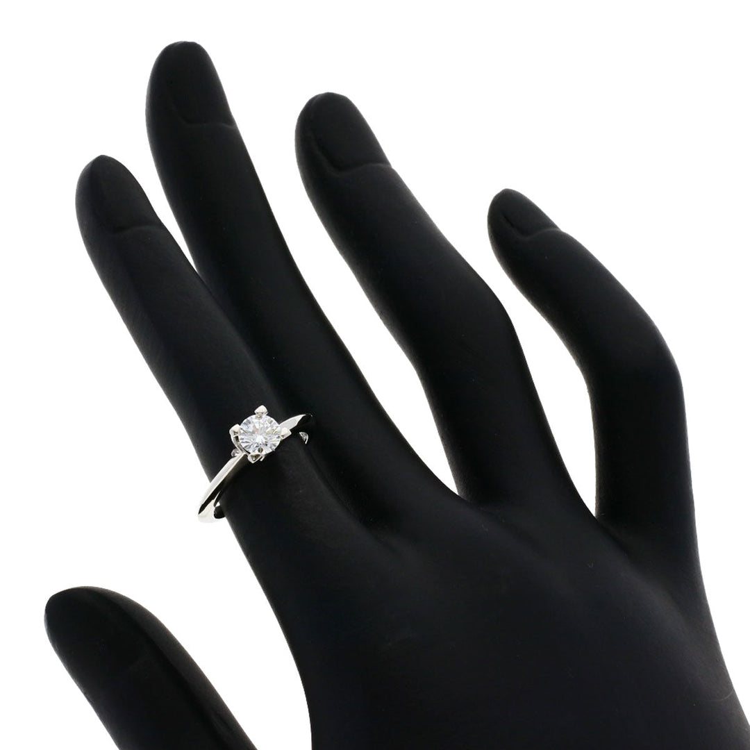 HARRY WINSTON Ring PT950 Silver HW logo diamond